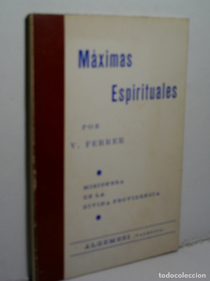 Libros de segunda mano: M&Aacute;XIMAS ESPIRITUALES. FERRER Vicenta. 1974 - Foto 1