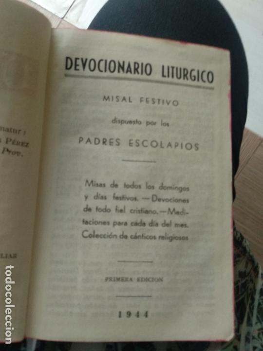 Libros de segunda mano: DEVOCIONARIO LITURGICO 1944 - Foto 2