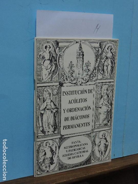 Libros de segunda mano: Ordenaci&oacute;n de di&aacute;conos y preb&iacute;steros. Santa, metropolitana y patriarcal iglesia catedral de Sevilla.