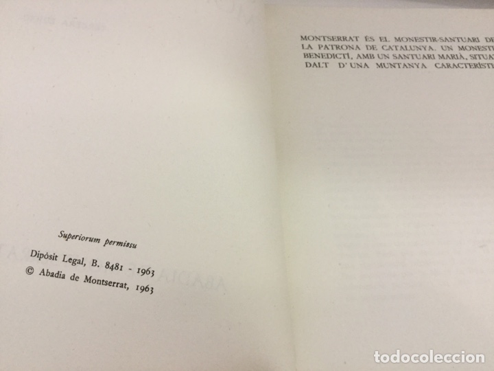 Libros de segunda mano: QUE ES MONTSERRAT........... 1963 - Foto 2