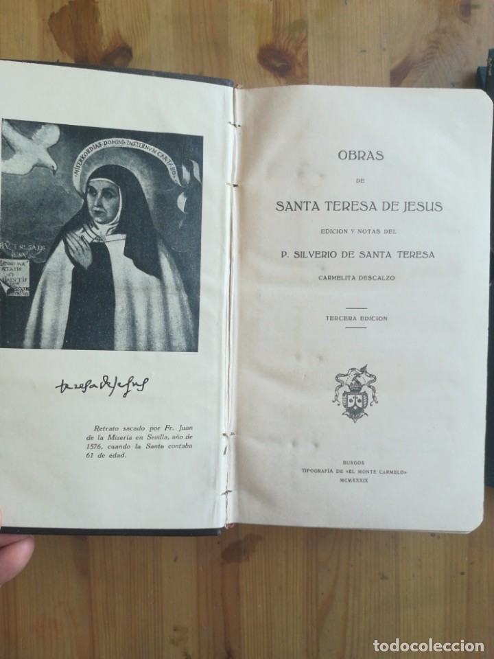 Libros de segunda mano: Obras de santa teresa, 1939 - Foto 2