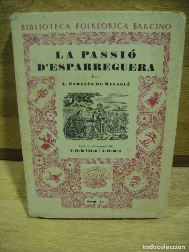 Libros de segunda mano: la passio d'esparreguera  - a. saban&egrave;s de balagu&egrave;