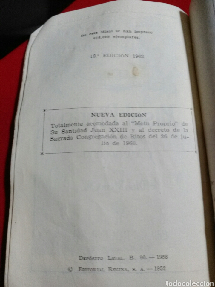 Libros de segunda mano: ANTIGUO MISAL. DEVOCIONARIO. - Foto 5