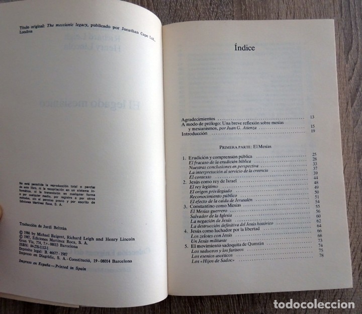 Libros de segunda mano: EL LEGADO MESIANICO MICHAEL BAIGENT - Foto 3