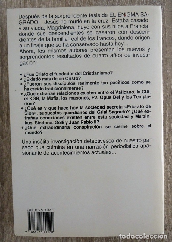 Libros de segunda mano: EL LEGADO MESIANICO MICHAEL BAIGENT - Foto 5