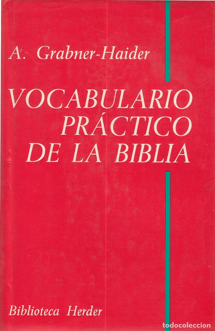 Libros de segunda mano: 0031046 VOCABULARIO PRACTICO DE LA BIBLIA / Anton Grabner-Haider