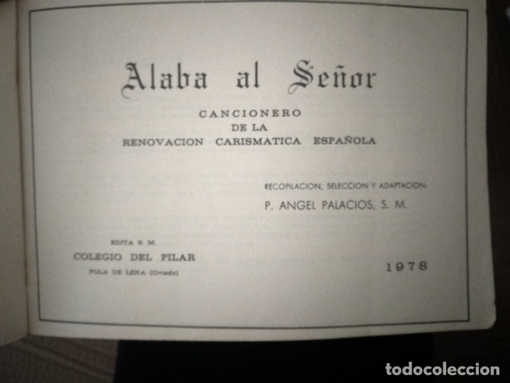 Libros de segunda mano: Alaba al se&ntilde;or - Cancionero - Foto 2