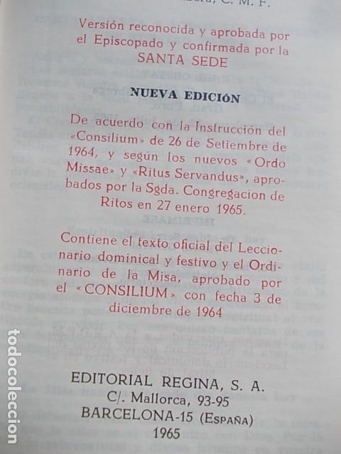 Libros de segunda mano: MISAL BREVE RITUAL  RIVERA - Foto 2