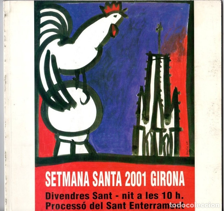 Libros de segunda mano: SETMANA SANTA GIRONA 2001 *** JUNTA DE CONFRARIES PROGRAMA SEMANA SANTA - Foto 1