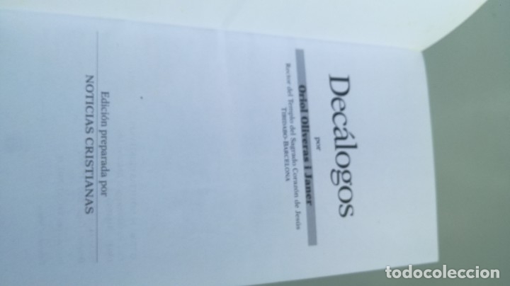 Libros de segunda mano: DECALOGOS - ORIOL OLVIERAS Y JANER - Foto 3
