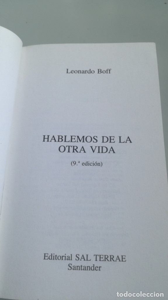 Libros de segunda mano: HABLEMOS DE LA OTRA VIDA - LEONARDO BOFF - Foto 4