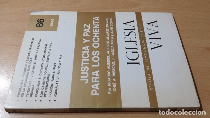 Second hand books: JUSTICIA Y PAZ PARA LOS 80 - IGLESIA VIVA - 86 -1980	 / 	L-204