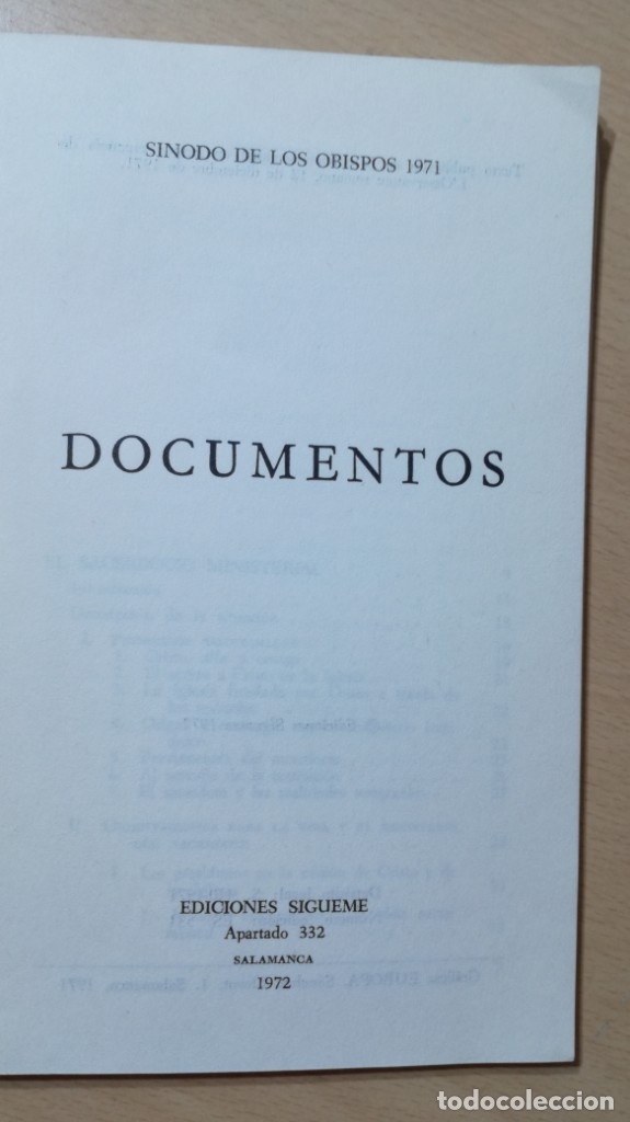 Libros de segunda mano: SINODO DE LOS OBISPOS 1971 - DOCUMENTOS - SIGUEME - Foto 4