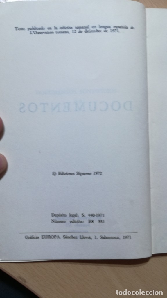 Libros de segunda mano: SINODO DE LOS OBISPOS 1971 - DOCUMENTOS - SIGUEME - Foto 5
