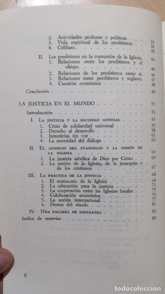 Libros de segunda mano: SINODO DE LOS OBISPOS 1971 - DOCUMENTOS - SIGUEME - Foto 7