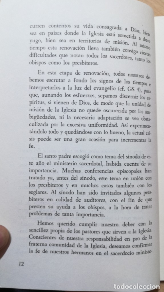 Libros de segunda mano: SINODO DE LOS OBISPOS 1971 - DOCUMENTOS - SIGUEME - Foto 10