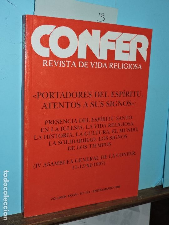 Livres d'occasion: Confer: Revista de vida religiosa volumen XXXVII-N&ordm;141-ENERO/MARZO 1998.