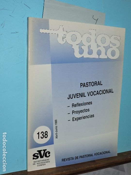 Livres d'occasion: Todos Uno: Revista pastoral vocacional del secretariado de vocaciones de la Confer. n&ordm;138 Abril-Juni
