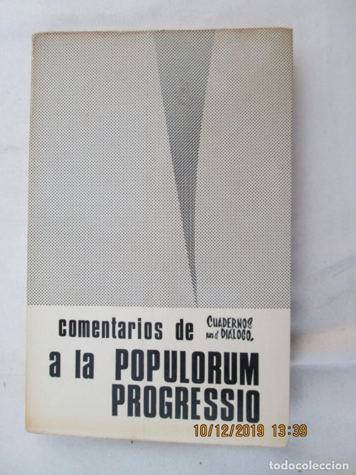 Libri di seconda mano: COMENTARIOS A LA ENC&Iacute;CLICA  A LA POPULORUM PROGRESSIO DE PABLO VI - JOAQU&Iacute;N RU&Iacute;Z-GIM&Eacute;NEZ. 1967.