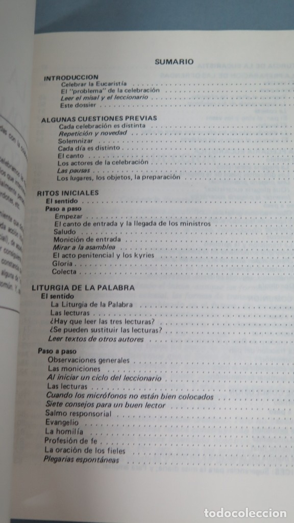 Libros de segunda mano: LA MISA DOMINICAL, PASO A PASO. DOSSIER CPL - Foto 2
