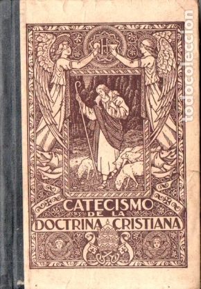 Second hand books: JUAN PERELL&Oacute; Y POU : CATECISMO BILING&Uuml;E DE LA DOCTRINA CRISTIANA (PORTAVELLA, VICH, 1944)