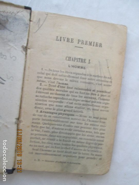 Libros de segunda mano: LES SCIENCES - PHYSIQUES ET NATURELLES - LIB. A. HATIER - FRANC&Eacute;S. - Foto 2