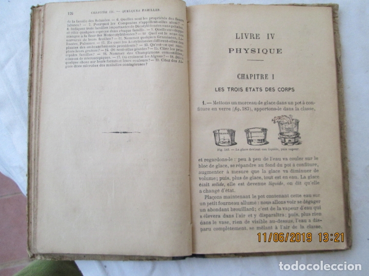 Libros de segunda mano: LES SCIENCES - PHYSIQUES ET NATURELLES - LIB. A. HATIER - FRANC&Eacute;S. - Foto 3