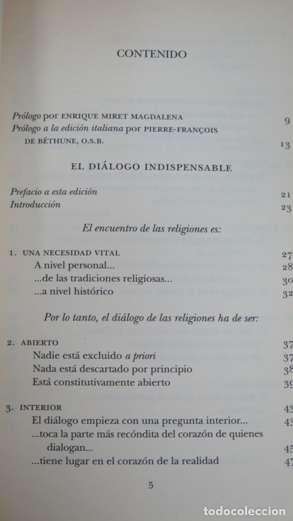 Libros de segunda mano: EL DI&Aacute;LOGO INDISPENSABLE. RAIMON PANIKKAR - Foto 2