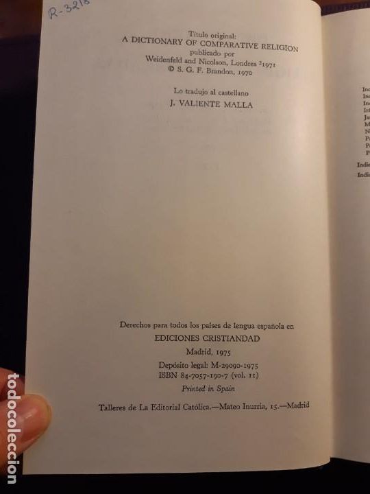Libros de segunda mano: Diccionario de religiones comparadas - Foto 4