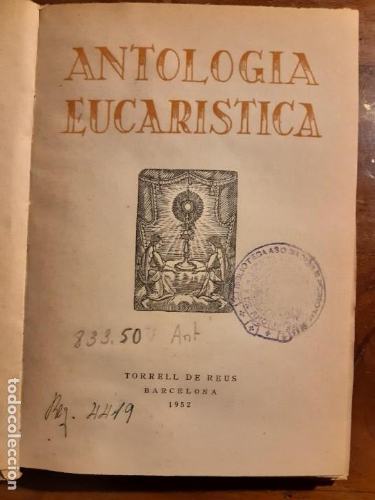 Libros de segunda mano: Antolog&iacute;a Eucar&iacute;stica - Foto 3