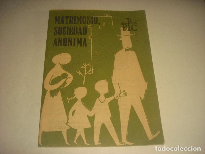 Gebrauchte B&uuml;cher: MATRIMONIO SOCIEDAD ANONIMA .PPC