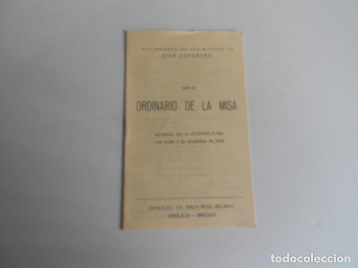 Libros de segunda mano: suplemento de los misales de dom lefebvre. ordinario de misa , 1965