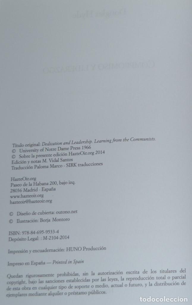 Libros de segunda mano: Compromiso y Liderazgo - Douglas Hyde - Foto 6