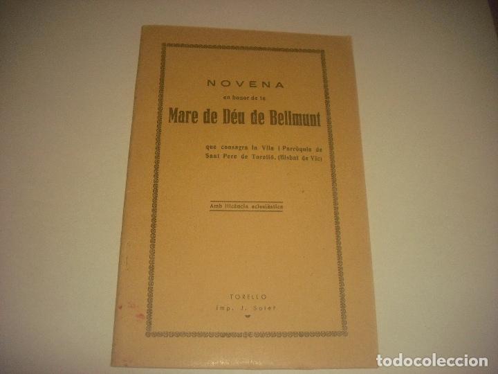 Libros de segunda mano: NOVENA EN HONOR DE LA MARE DE DEU DE BELLMUNT. - Foto 1