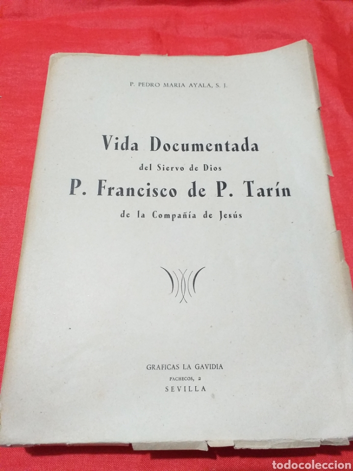 Libros de segunda mano: Biograf&iacute;a Francisco P. Tar&iacute;n - Pedro Mar&iacute;a Ayala 1951