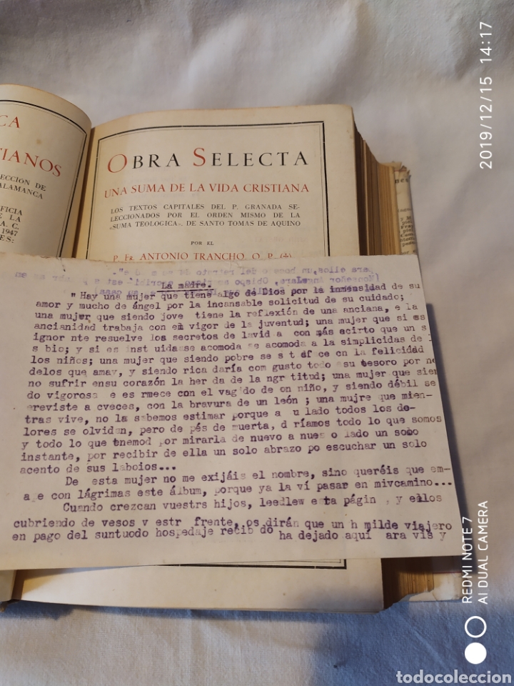 Libros de segunda mano: FRAY LUIS DE GRANADA, OBRA SELECTA, 1947, VER - Foto 6