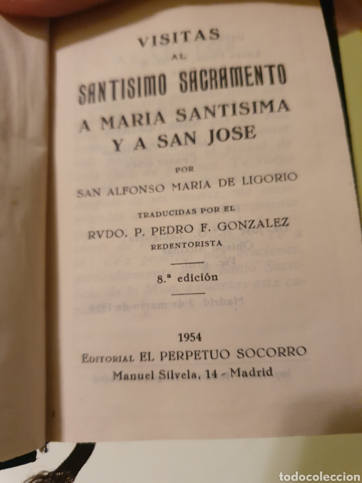 Libros de segunda mano: LIBRO VISITAS AL SANT&Iacute;SIMO A&Ntilde;O 1954 - Foto 4