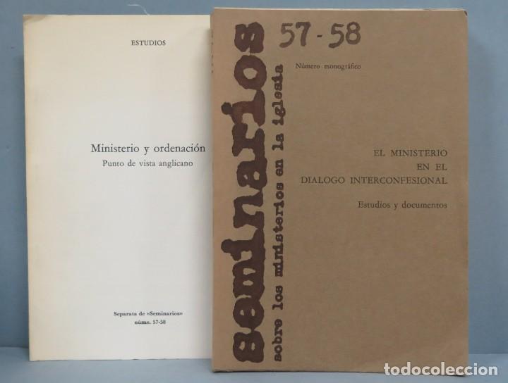 Libri di seconda mano: EL MINISTERIO EN EL DIALOGO INTERCONFESIONAL. ESTUDIOS Y DOCUMENTOS. SEMINARIOS. 57-58
