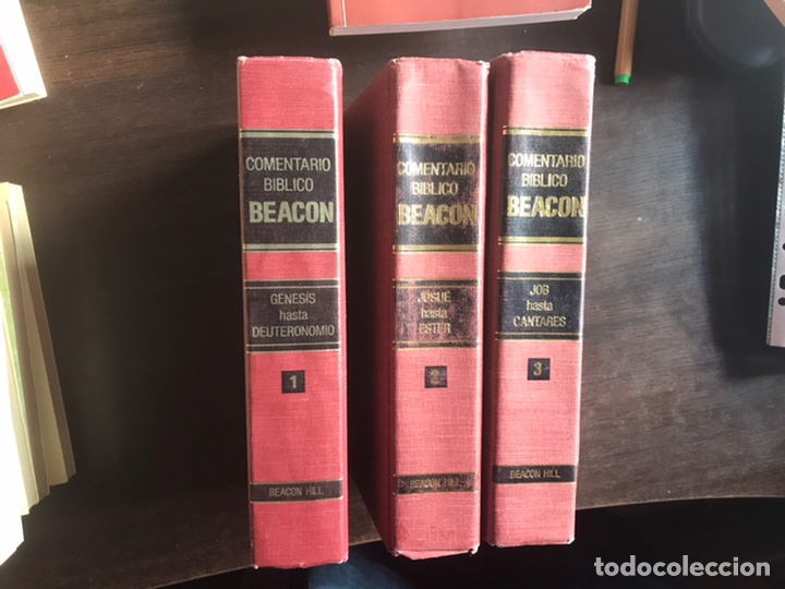 Libros de segunda mano: Comentario b&iacute;blico. Beacon. Tres tomos - Foto 1