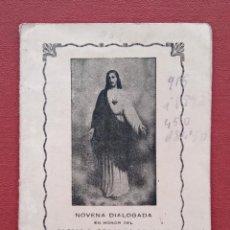 Libros de segunda mano: NOVENA DIALOGADA EN HONOR DEL SAGRADO CORAZON DE JESUS APROPIADA AL APOSTOLADO DE LA ORACION. 1946. Lote 190165533