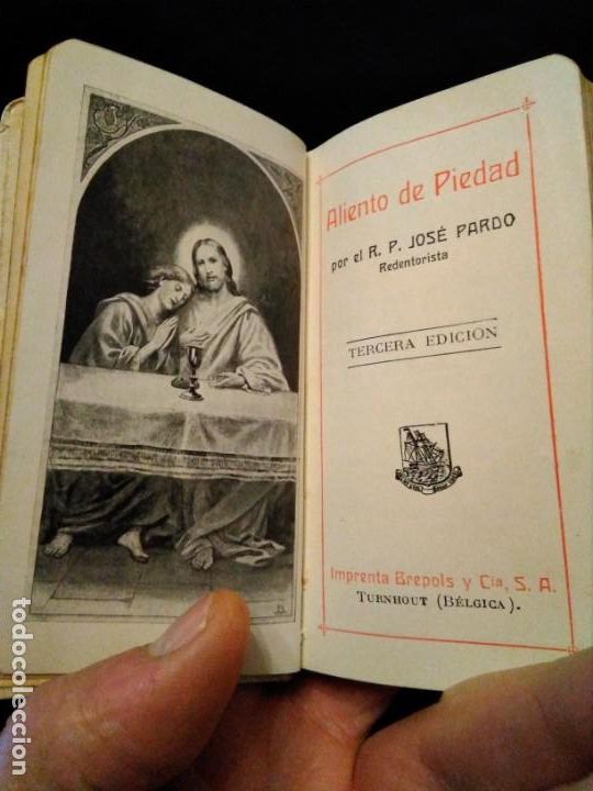 Libros de segunda mano: LIBRO DEVOCIONARIO PRIMERA COMUNI&Oacute;N, ALIENTO DE PIEDAD - Foto 1