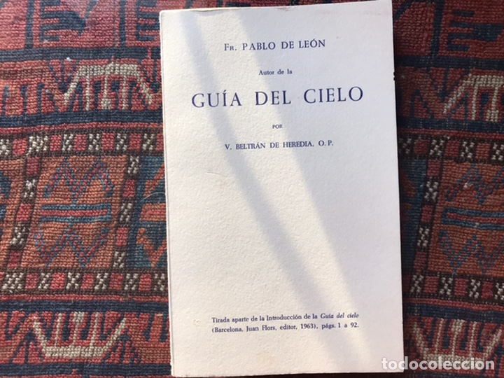 Libros de segunda mano: Gu&iacute;a del cielo. Pablo de Le&oacute;n - Foto 1