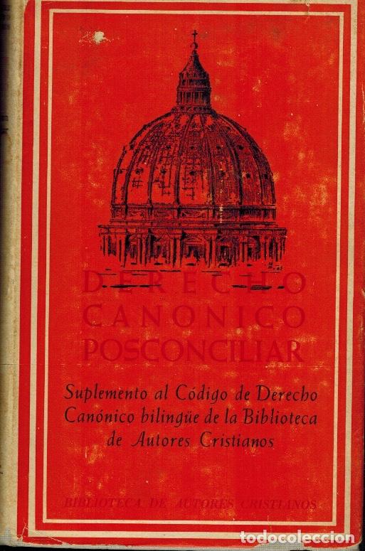 Libros de segunda mano: DERECHO CAN&Oacute;NICO POSCONCILIAR - Foto 1