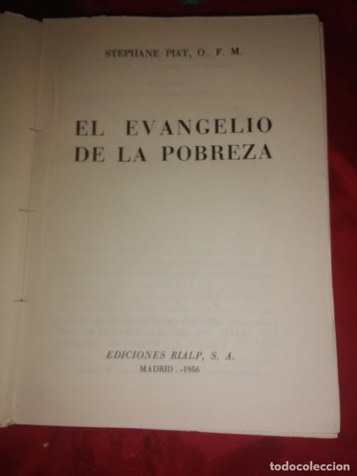 Libros de segunda mano: El Evangelio de la pobreza. S. Piat. Patmos, n 58. 1956. - Foto 2 - 194163078