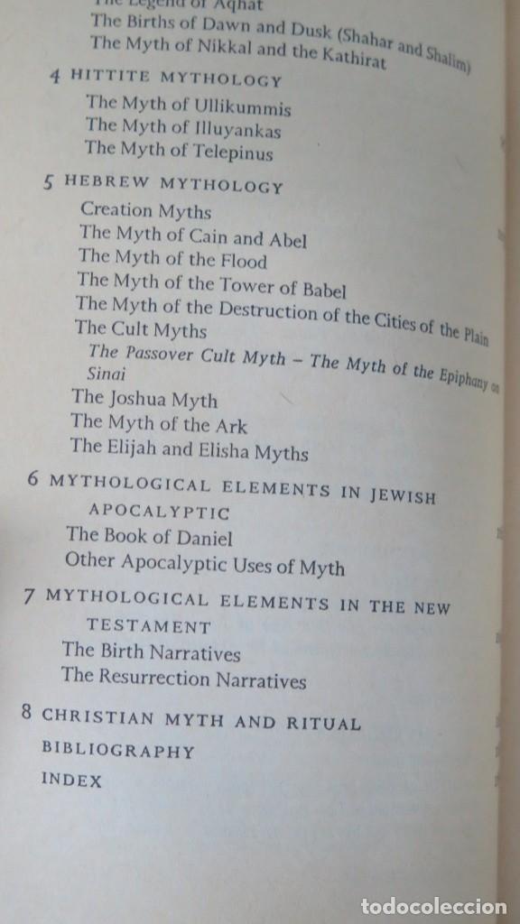 Libros de segunda mano: MIDDLE EASTERN MYTHOLOGY. HOOKE - Foto 3