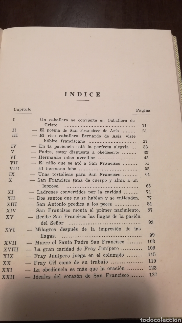 Libros de segunda mano: Dicen las florecillas (Estampas Franciscanas). Libro de 1959. - Foto 4