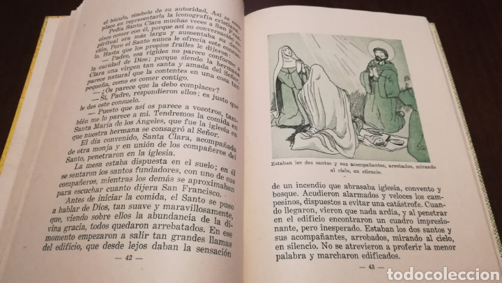 Libros de segunda mano: Dicen las florecillas (Estampas Franciscanas). Libro de 1959. - Foto 5