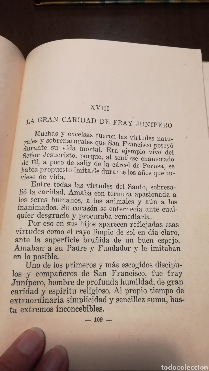 Libros de segunda mano: Dicen las florecillas (Estampas Franciscanas). Libro de 1959. - Foto 6