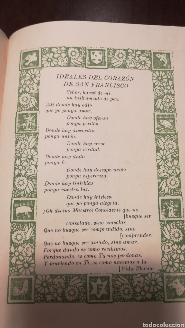 Libros de segunda mano: Dicen las florecillas (Estampas Franciscanas). Libro de 1959. - Foto 7
