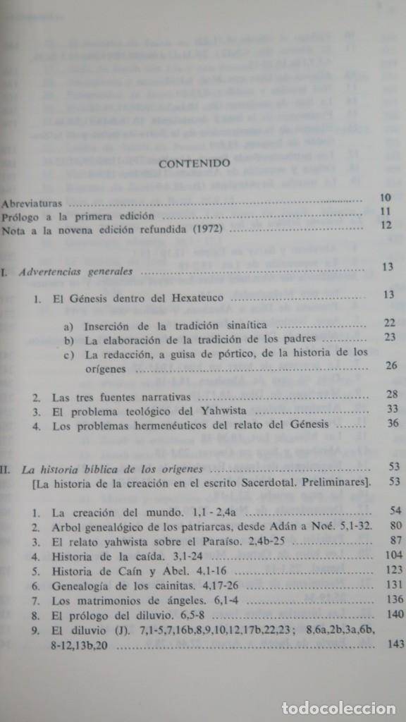 Libros de segunda mano: EL LIBRO DEL G&Eacute;NESIS. VON RAD - Foto 2